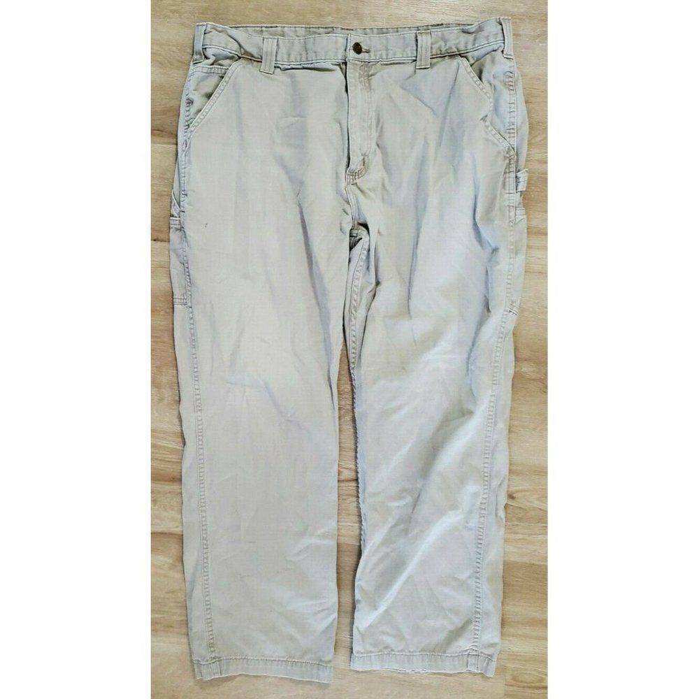 Carhartt Mens Relaxed Fit Twill Dungaree Tan Pants